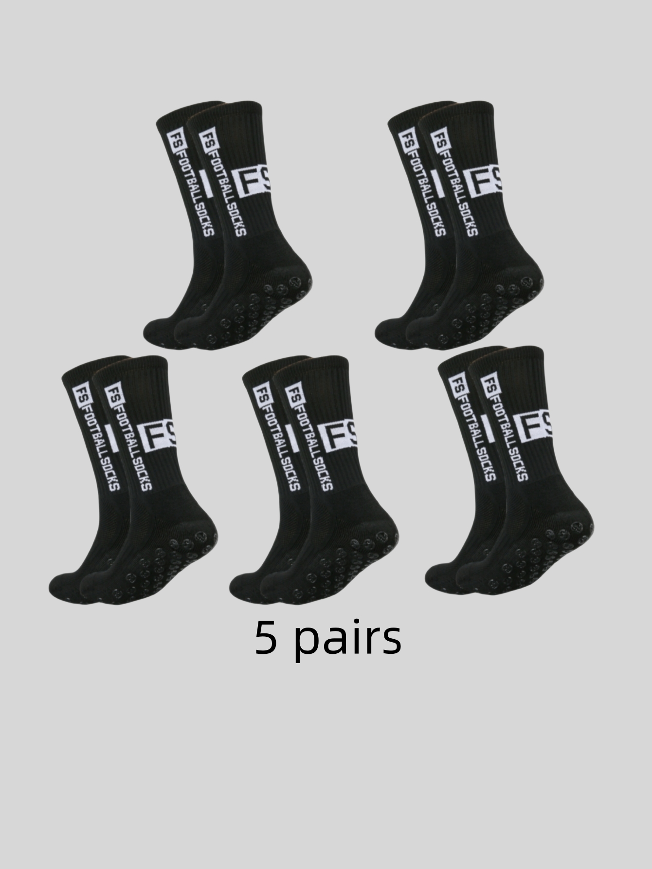 5 pairs of multi-color adhesiv - Sock Garter Men recension och pris