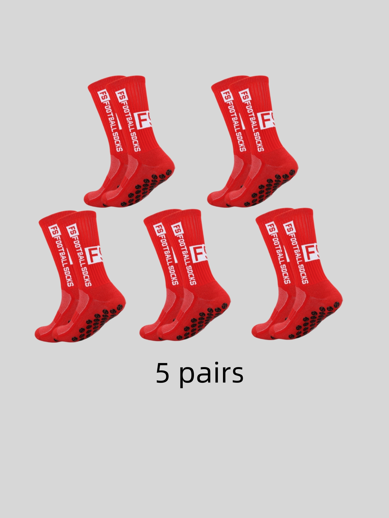 5 pairs of multi-color adhesiv - Sock Garter Men recension och pris