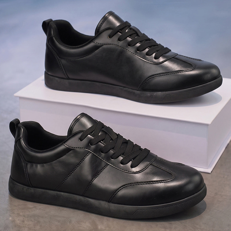 Versatile Men's Genuine Leathe - Men Formal Wear All Black recension och pris