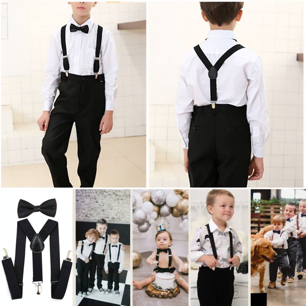 Stylish Polka Dot Elastic Susp - Men'S Formal Wear With Suspenders recension och pris